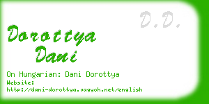 dorottya dani business card